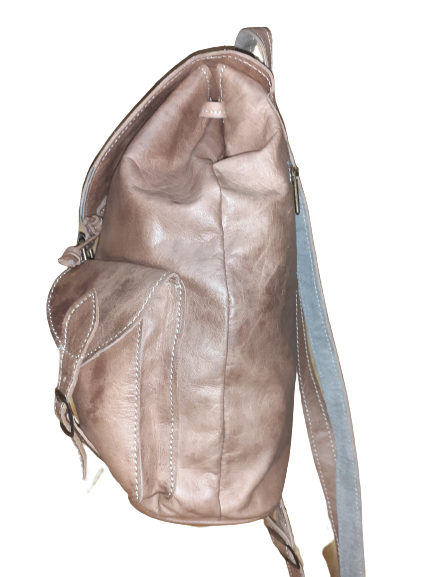 Hecho a Mano Sac à Dos en Cuir Motif Soleil