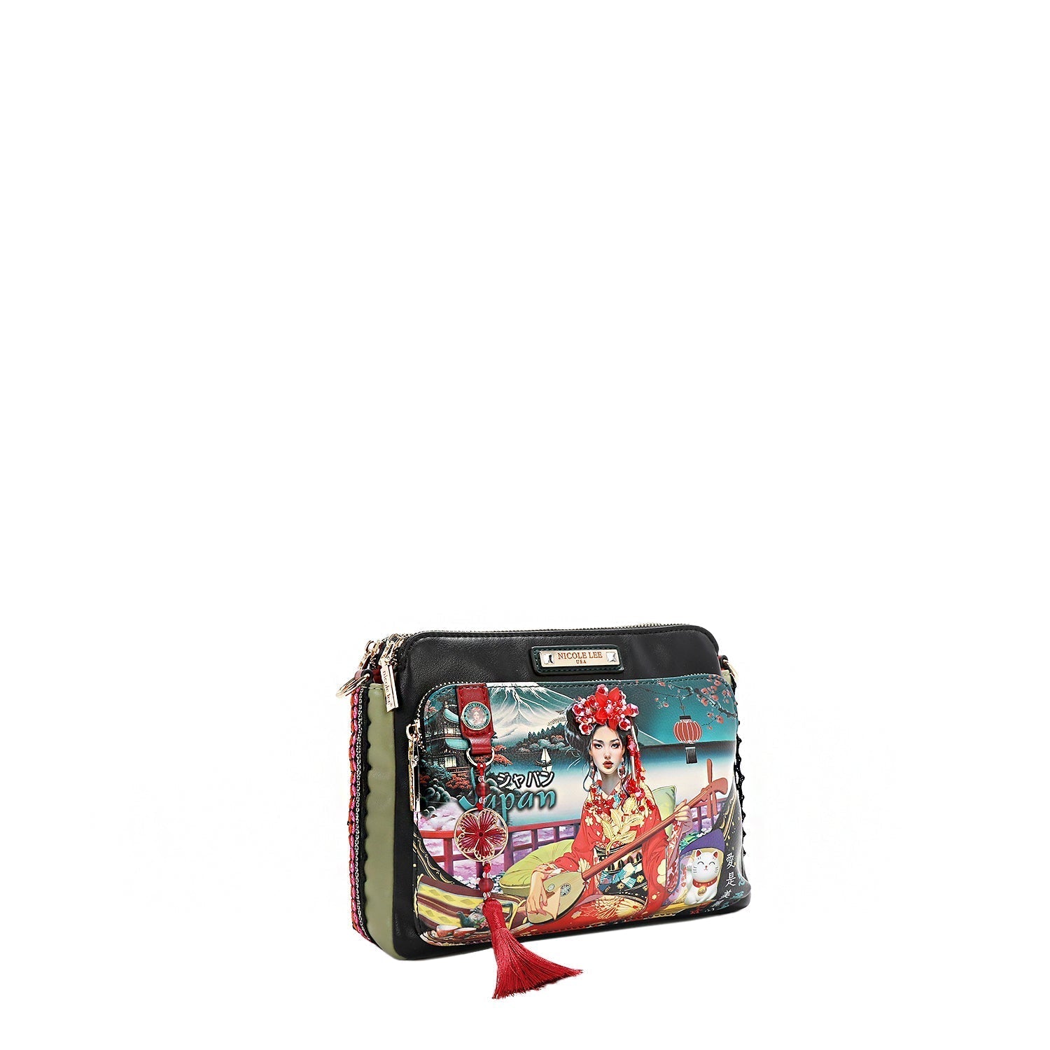 Nicole Lee Sac Bandoulière Akiko Gris Cuir Végétalien