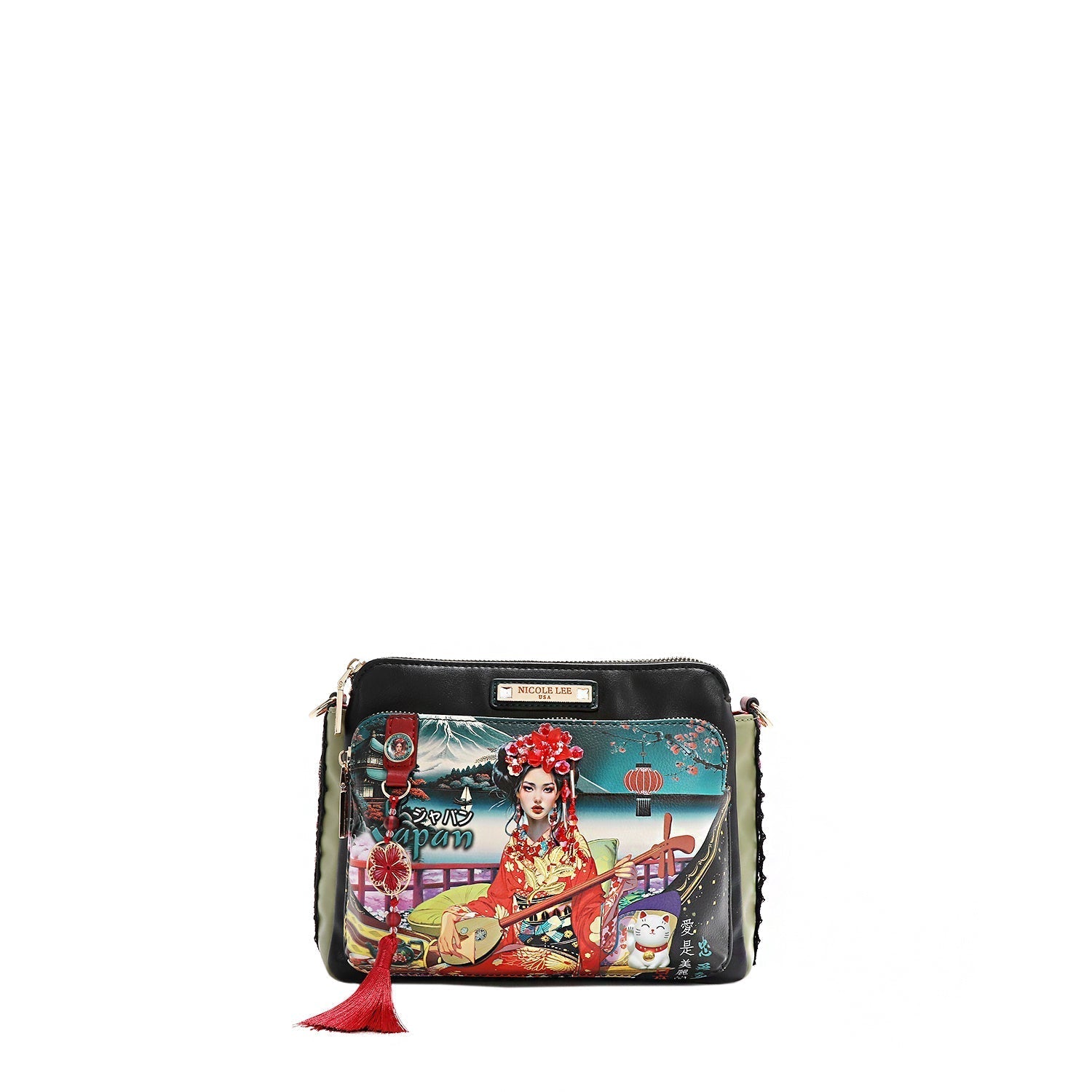 Nicole Lee Sac Bandoulière Akiko Gris Cuir Végétalien