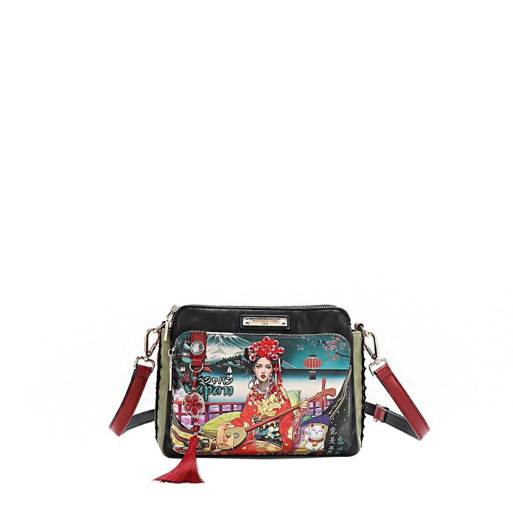 Nicole Lee Sac Bandoulière Akiko Gris Cuir Végétalien
