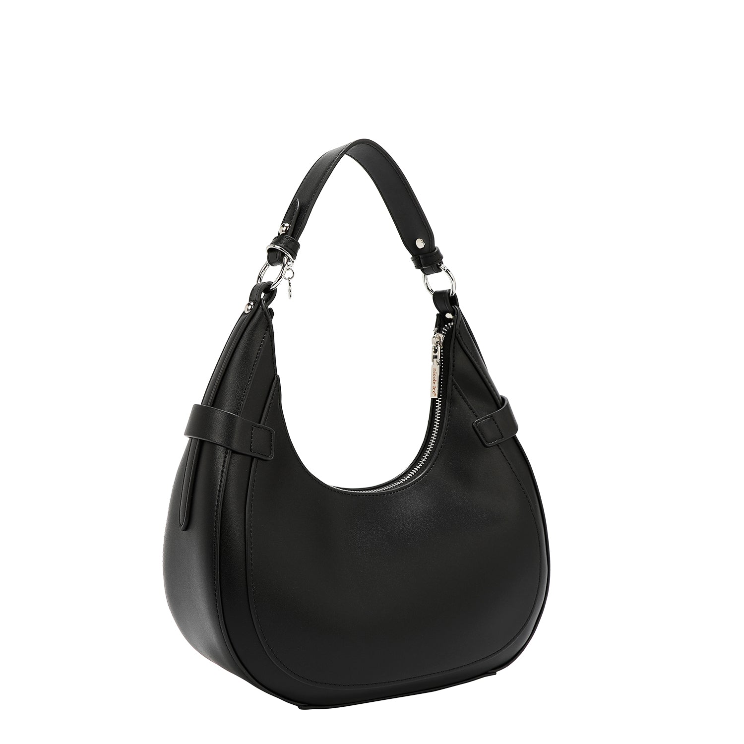 Nicole Lee Sac Bandoulière Géométrique Noir Cuir Végan