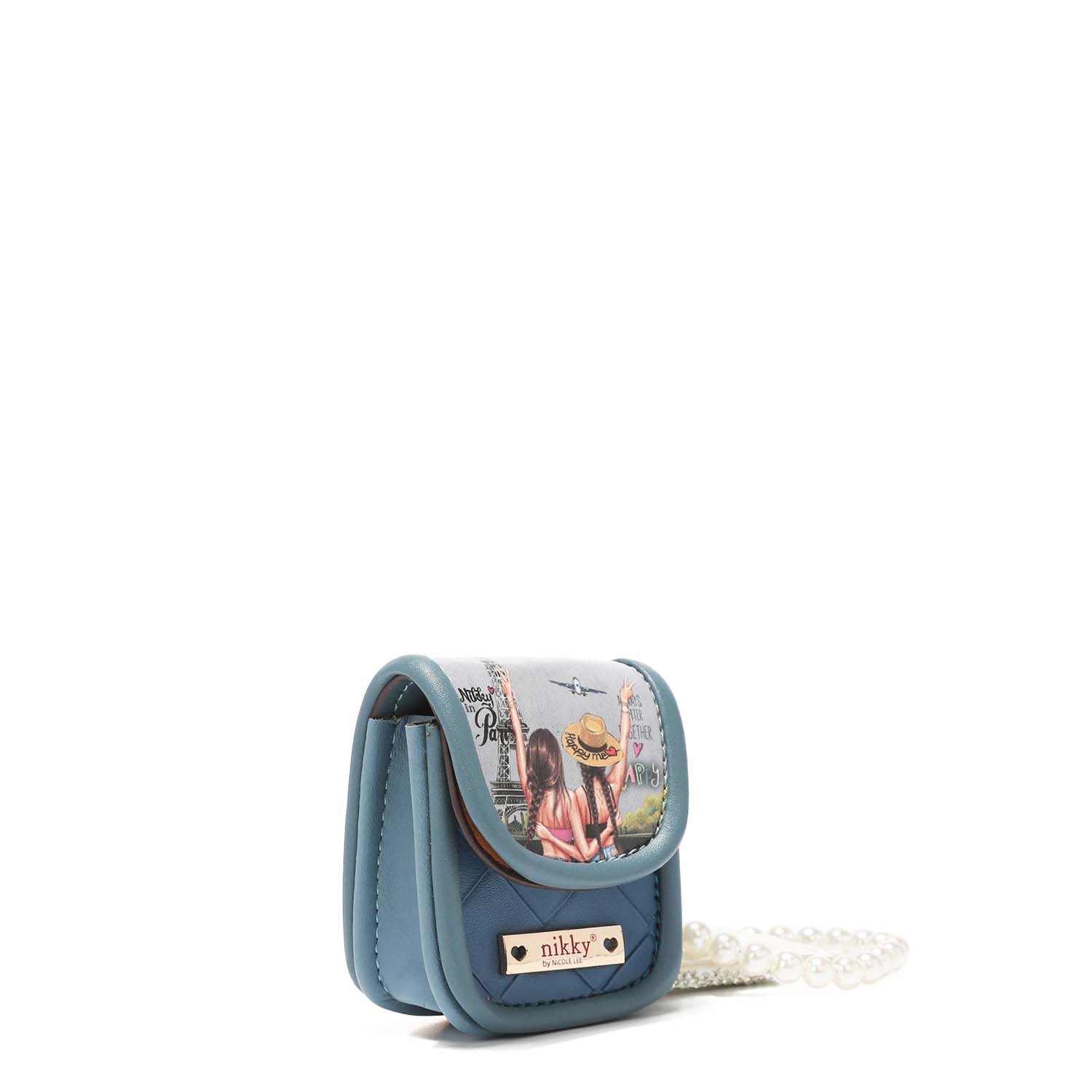 Porte-clés Nikky avec porte-écouteurs et bracelet de perles