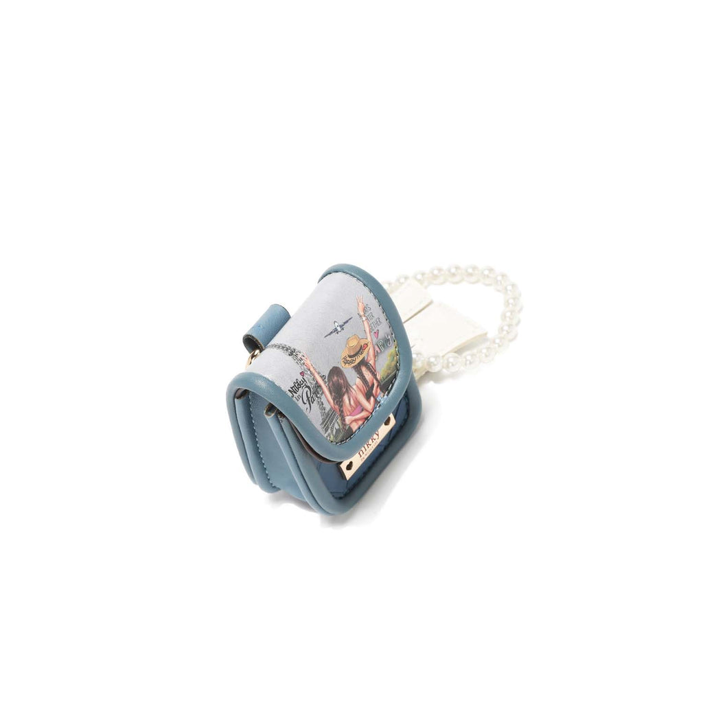 Porte-clés Nikky avec porte-écouteurs et bracelet de perles
