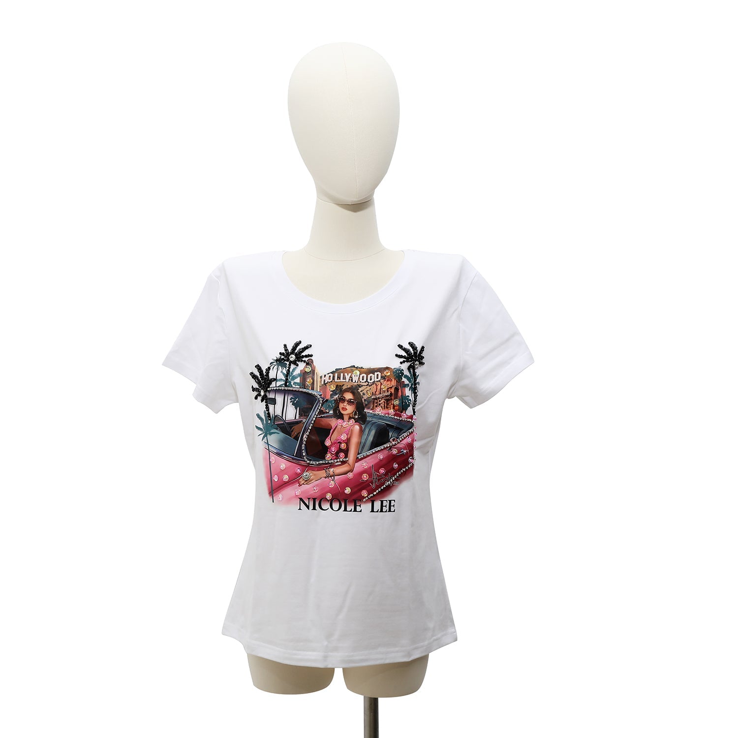 T-SHIRT À PAILLETTES NICOLE LEE (HOLLYWOOD DRIVE)