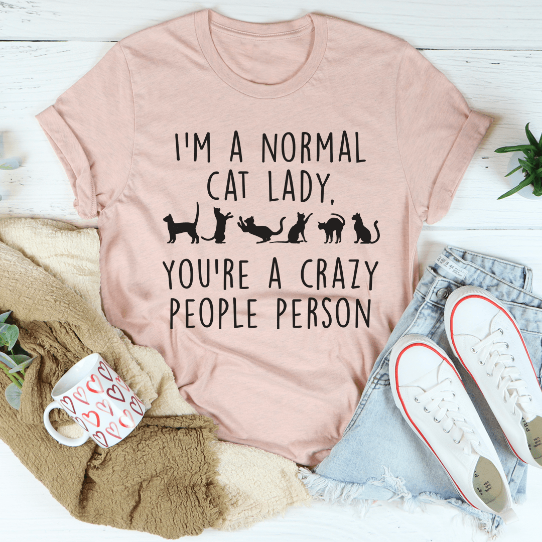 I'm A Normal Cat Lady Tee-0
