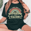 T-shirt Juste une fille qui aime le soleil et les tacos